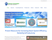 Tablet Screenshot of proficienttechnologies.com